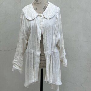 White Linen Blouse